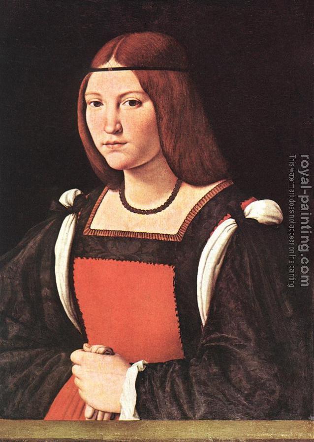 Giovanni Antonio Boltraffio : Portrait of a Young Woman